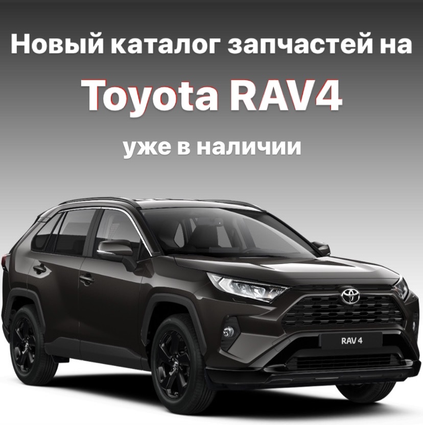 Новый каталог запчастей на Toyota RAV4 уже в наличии 