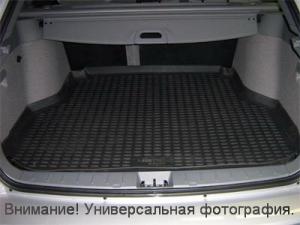 Коврик в багажник Chevrolet Aveo I рестайлинг (T250) 2005-2012_Ravon Nexia R3 2015-2020 седан полиуретан чёрный NORPLAST NPL-P-12-05