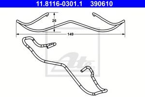 ремк-т торм.колодок пер.! Mazda 3/5 1.4, Renault Laguna 1.6 16V/1.9 dCi 03>