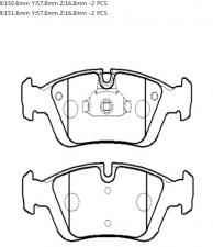КОЛОДКИ ТОРМОЗНЫЕ ДИСКОВЫЕ BMW 320I 325I E36