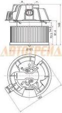 Мотор отопителя салона RENAULT LOGAN 05-_DUSTER 10-_SANDERO 08-_LADA LARGUS 12-_NISSAN NOTE 11-W A_C