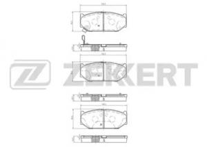 Колодки торм, диск, передн, Suzuki Swift (MZ EZ) 06-  Swift (FZ NZ) 10-