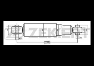 Амортизатор газовый задней подвески Hyundai Trajet 00-
