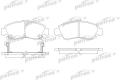 Колодки тормозные дисковые передн CHRYSLER: VOYAGER I 84-95, HONDA: CIVIC IV 91-95, CIVIC IV Fastback 94-97, CIVIC IV Hatchback 91-95, CIVIC IV купе 94-95, CIVIC V 95-01, C