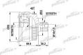 ШРУС наружн к-кт 33x53x30 ABS:45T VW: PASSAT 96-