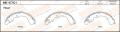 Колодки тормозные MITSUBISHI LANCER (CB) 92-03, COLT 91-03- CARISMA 96-98 задние барабанные MASUMA