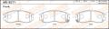 Колодки тормозные MITSUBISHI GALANT 96-02, LANCER (CB) 1,8 4G93 92-97 передние MASUMA