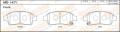 Колодки тормозные TOYOTA YARIS (VITZ) (P10) 99-05, PLATZ 99- передние MASUMA