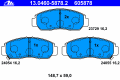 Колодки тормозные дисковые передн, HONDA: CIVIC VII Hatchback 1,7 CTDi_2,0 i Sport 99-06, CIVIC VII седан 1,4_1,6_2,0 00-06, CIVIC VIII Hatchback 1,6 05-, CIVIC VIII седан 1,6