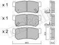 22-0519-0_колодки дисковые задние!_ Daewoo Rexton, Ssangyong Rexton 3,2i_2,7XDi_2,9D 02>