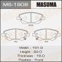 Колодки тормозные TOYOTA AVENSIS (T271) 08- передние MASUMA