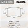 Колодки дисковые MASUMA, AN-8150WK, NP2010, P68033 front (1/12)