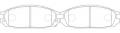 Комплект тормозных колодок, дисковый тормоз