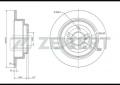 Диск торм, задн, Subaru Forester (SF  SG) 97-  Impreza (GC  GF) 92-  Legacy (BC  BD  BG) 89-