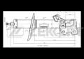 Амортизатор газовый правый передней подвески Nissan Juke (F15) 10-