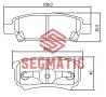 КОЛОДКА ТОРМ ДИСК ЗАД MITSUBISHI LANCER 16 20032008 MITSUBISHI LANCER 16 2003 MITSUBISHI LANC