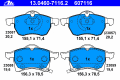 Колодки тормозные дисковые передн, OPEL: ASTRA G Наклонная задняя часть 1,8 16V_2,0 16V_2,0 DI_2,0 DTI 16V_2,2 16V_2,2 DTI 98-09